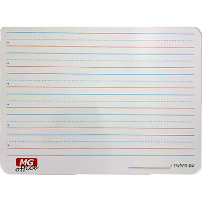 לוח מחיק כתיבה מעץ עם שורות 22X30