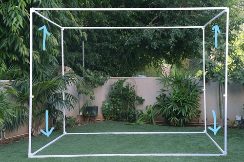 4 מוטות רוחב לסוכה אורך 2 מטר מגלוון