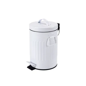 פח אשפה רטרו עגול 30 ליטר לבן 55630w