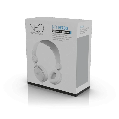 אוזניות קשת חוטיות NEO H700 לבן