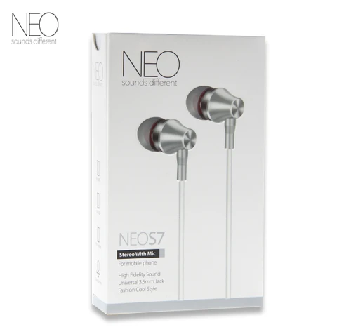 אוזניות חוטיות NEO S7 כסף