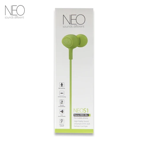 אוזניות חוטיות NEO S1 ירוק