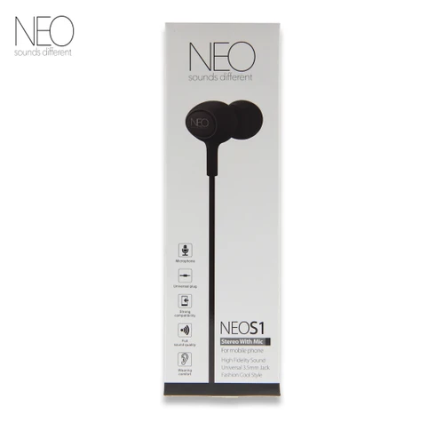 אוזניות חוטיות NEO S1 שחור