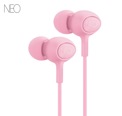 אוזניות חוטיות NEO S1 ורוד
