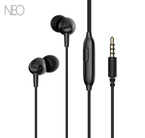 אוזניות חוטיות NEO PEAK שחור