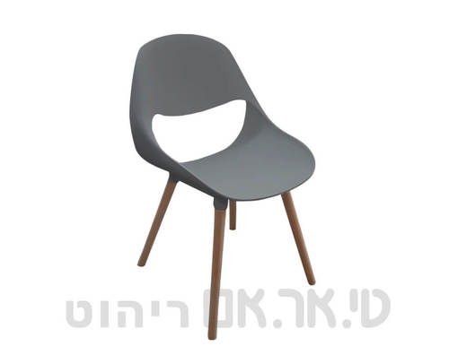 כסא דגם לוטוס צבע אפור