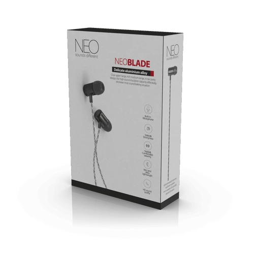 אוזניות חוטיות NEO BLADE שחור