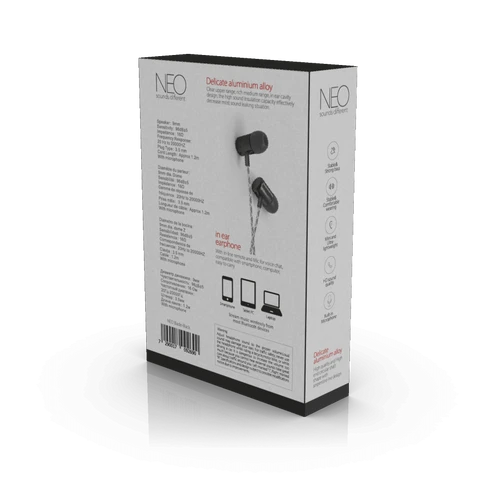 אוזניות חוטיות NEO BLADE שחור
