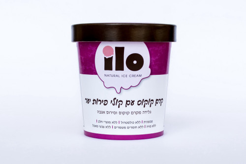 גלידת קוקוס עם פירות יער 473 גרם ILO