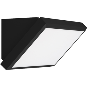 צמוד קיר 45° (משולש) סדרת קרן, שחור 40W 2900K IP54 יורולוקס 
