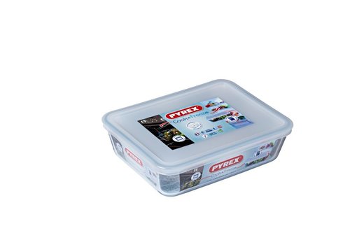 קופסת זכוכית מלבנית לאחסון 1.5 ליטר פיירקס | PYREX Cook & Freez 