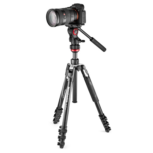 חצובת וידאו למצלמות קטנות Manfrotto Befree Live עם נועלי לחיצה