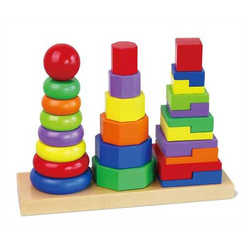  שלושה מגדלי השחלה צבעוניים
