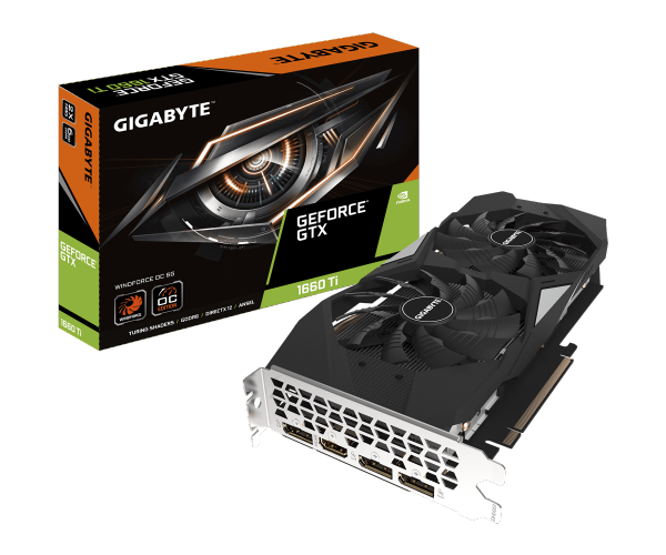 כרטיס מסך GIGABYTE GV-N166TOC-6GD 1.0 A GTX 1660 Ti 6GB