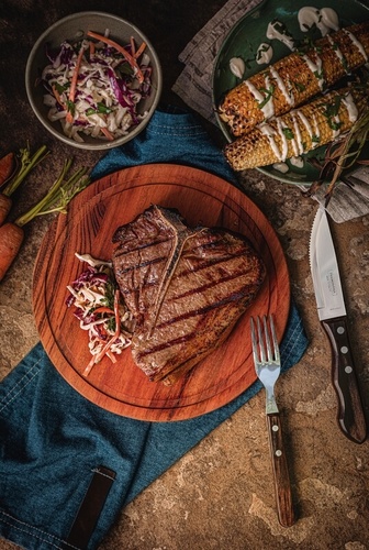 סט 12 חלקים סכין ומזלג מהודר מבית tramontina טרמונטינה ברזיל  -סדרת jumbo