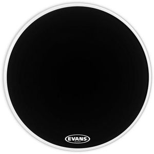 עור לתוף בס שחור "22 EVANS EQ3 RES CTD BLK NO PORT