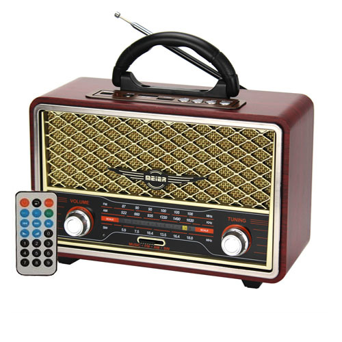 רדיו בעיצוב רטרו בלוטוס עם שלט Meier Radio Retro Style M156BT