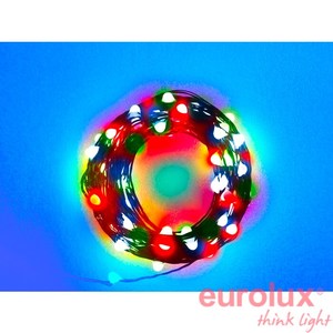 חבל ננו לדים 100 לדים 10 מטר צבעוני 12V BATTERY