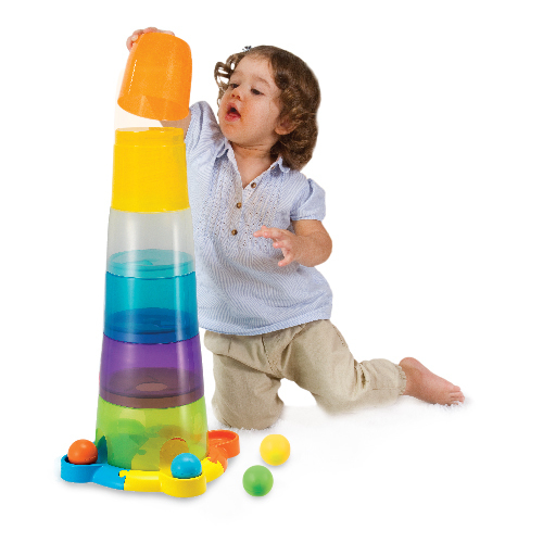 פעלולון מגדל כוסות השחלת כדורים WINNFUN