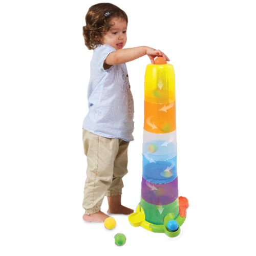 פעלולון מגדל כוסות השחלת כדורים WINNFUN