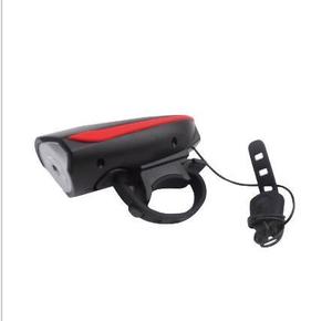פנס לאופניים עם צופר אינטגרלי נטען USB