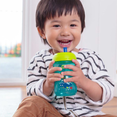 כוס שתיה עם פיה לא נוזלת לגיל 12 חודשים ומעלה - נמר