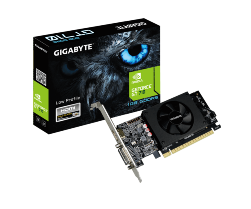כרטיס מסך Gigabyte GeFORCE GT 710 1GB 2.0 DVI HDMI Low Profile