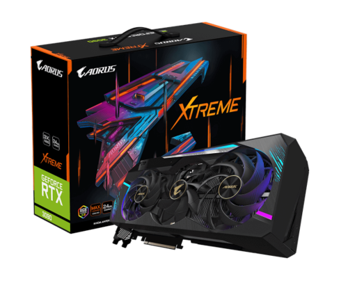 כרטיס מסך GIGABYTE AORUS GeForce RTX 3090 EXTREME GDDR6X 24GB RGB
