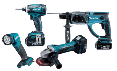 סט כלים ליתיום DLX4140TX1 18V מתוצרת Makita 
