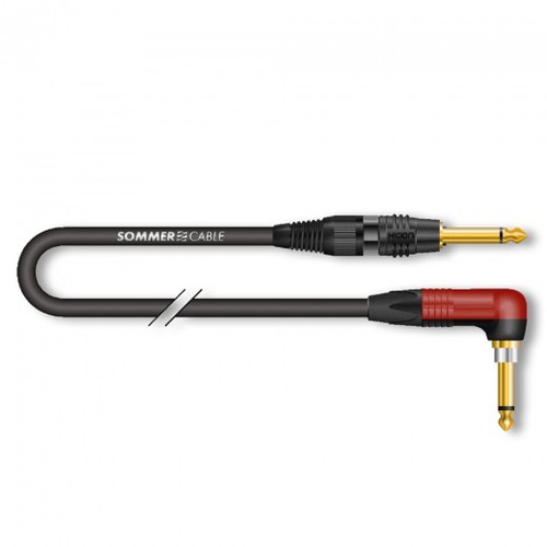 כבל גיטרה 3 מטר פלג זוית SOMMER LX82-0300-SW SILENT PLUG