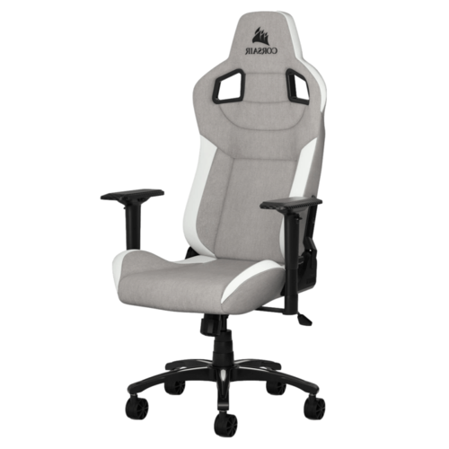  ‏כיסא גיימינג Corsair T3 Rush קורסייר- צבע אפור-לבן בד