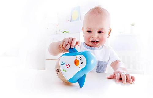 פינגווין מנגן מעץ לתינוקות מבית HAPE האפה