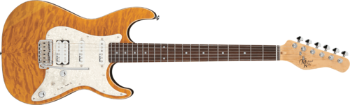 גיטרה חשמלית MICHAEL KELLY MK65SAMPRB D1965 AMBER HSS