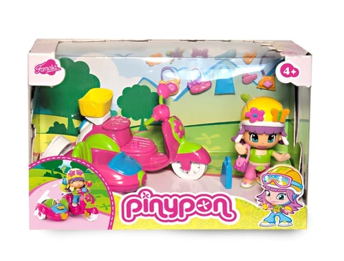 דמות עם קטנוע/מכונית PINYPON