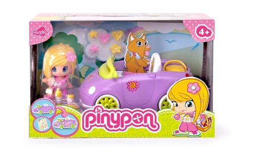 דמות עם קטנוע/מכונית PINYPON