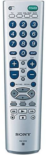 שלט SONY מקורי RM-V202 מתאים לטלווזיה, דיוידי TV DVD VCR