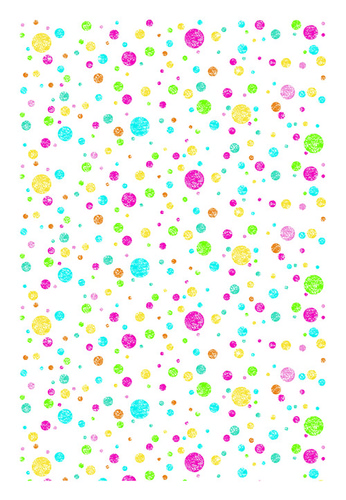 רקע נייר מצויר Ella Bella Paper Photography Background - Multi-Coloured Dots