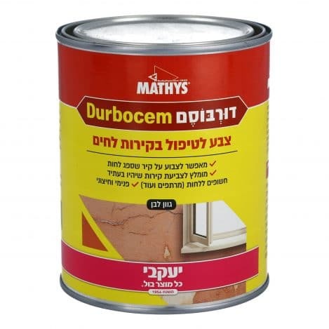 דורבוסם (דורבוסים) - צבע מיוחד לטיפול בקירות לחים - אריזת 5 ליטר לכיסוי של כ 11.25 מטר רבוע