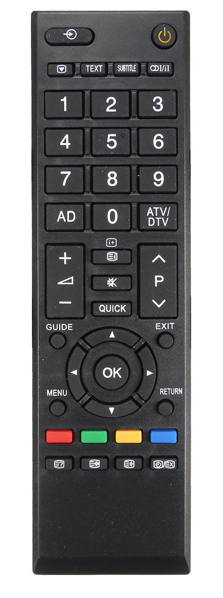 שלט רחוק מקורי לטלוויזיות טושיבה TOSHIBA lcd/led דגם 326