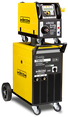 רתכת DECAMIG 735TD CO2 מזין דיגיטלי Synergic מתוצרת Deca