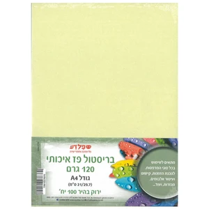 בריסטול פז A4 ירוק בהיר 120 גר