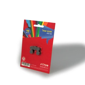 מגנט עגול 10 מ"מ, 10 יח