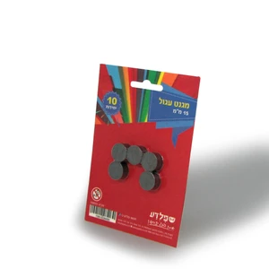 מגנט עגול 15 מ"מ, 10 יח