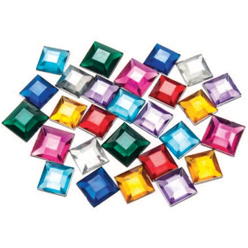 אבני חן רבוע מיקס, 100 יח'