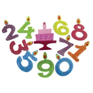 מדבקות סול ספרות יום הולדת, 34 יח
