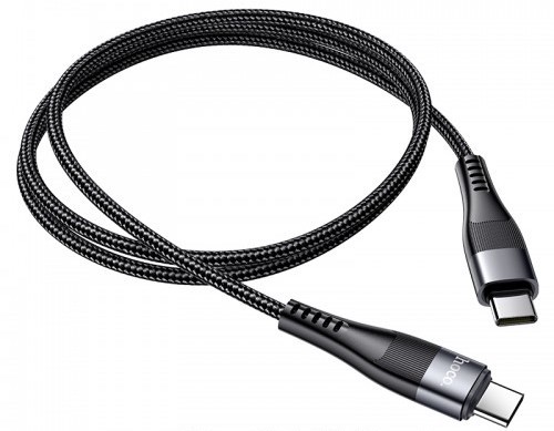 כבל טעינה ודאטה Hoco. U99 Vortex Type-C To Type-C