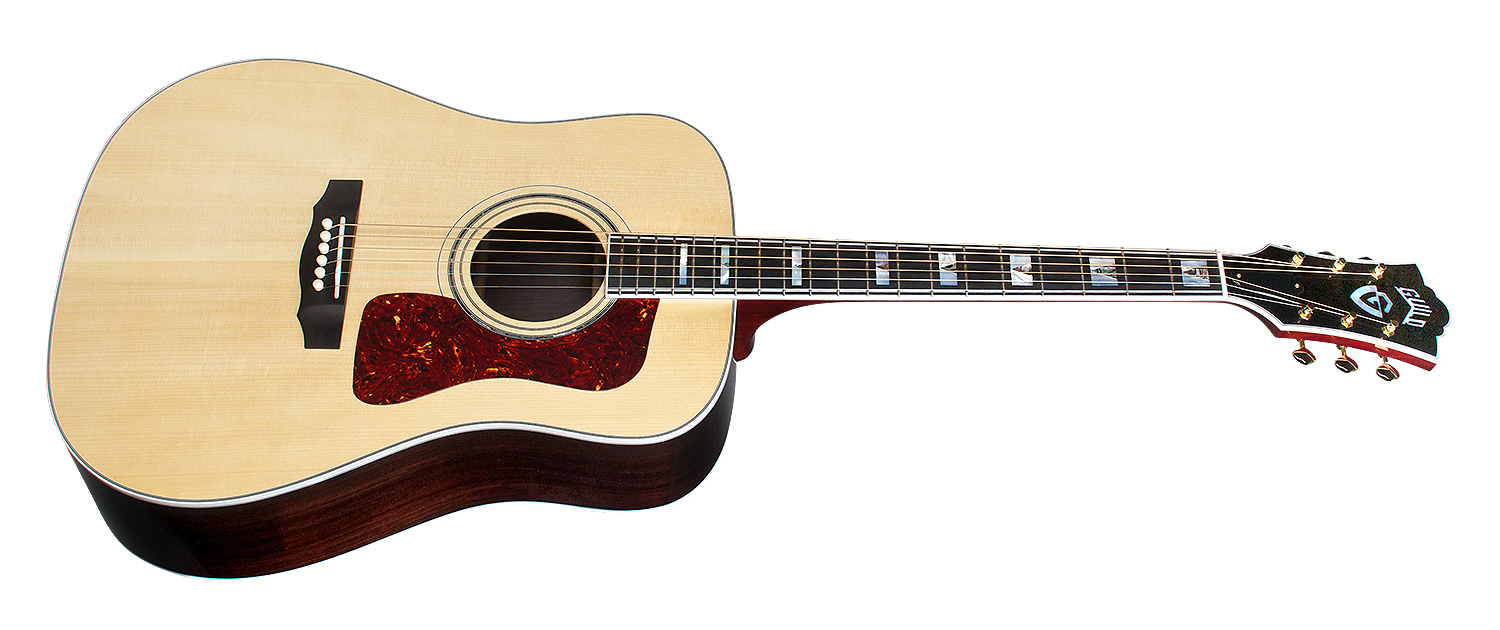 גיטרה אקוסטית מוגברת Guild D-55E USA Natural