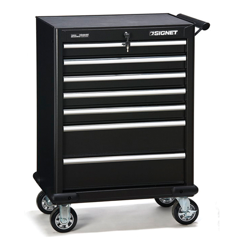עגלת עבודה 7 מגירות עם מיסבים שחור SIGNET 054090