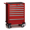 עגלת עבודה 7 מגירות עם מיסבים אדום SIGNET 054090