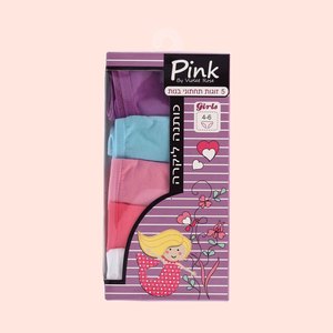  מארז 5 תחתוני ילדות PINK חלק